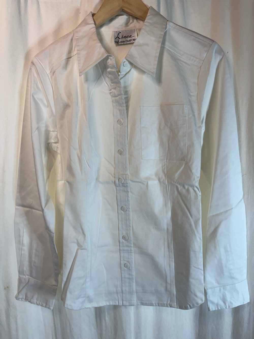 Linea by Louis Dell'Ollio White Long-Sleeve Button Shirt
